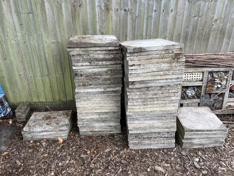 Bargain - Square paving slabs £50 and £5
