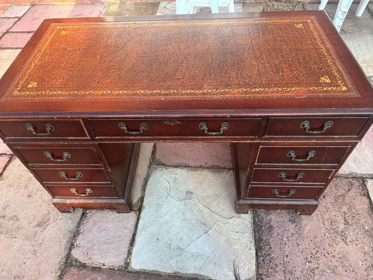 Chesterfield desk and matching chair