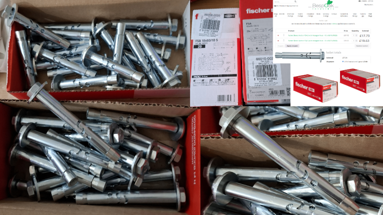Heavy-Duty Sleeve Anchors / Through-Bolts M8 (10mm x 85mm / 60mm ...