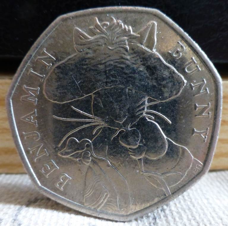 Benjamin Bunny 50p – dated 2017