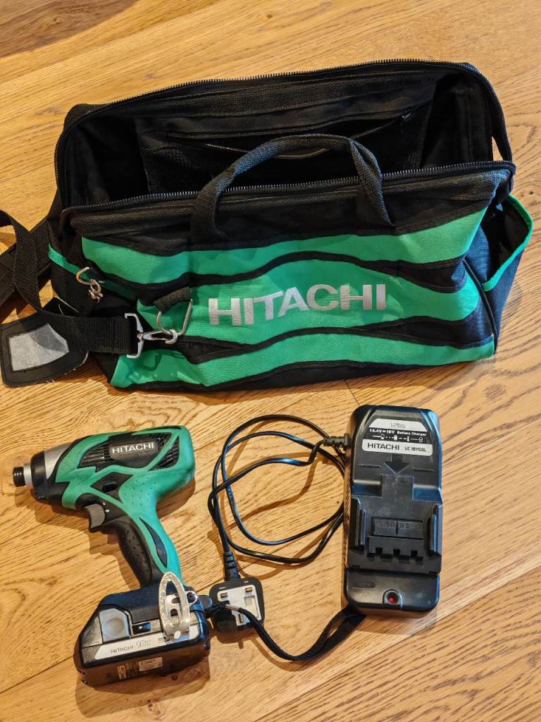Hitachi Impact Driver Kit with Battery, Charger & Carry Bag