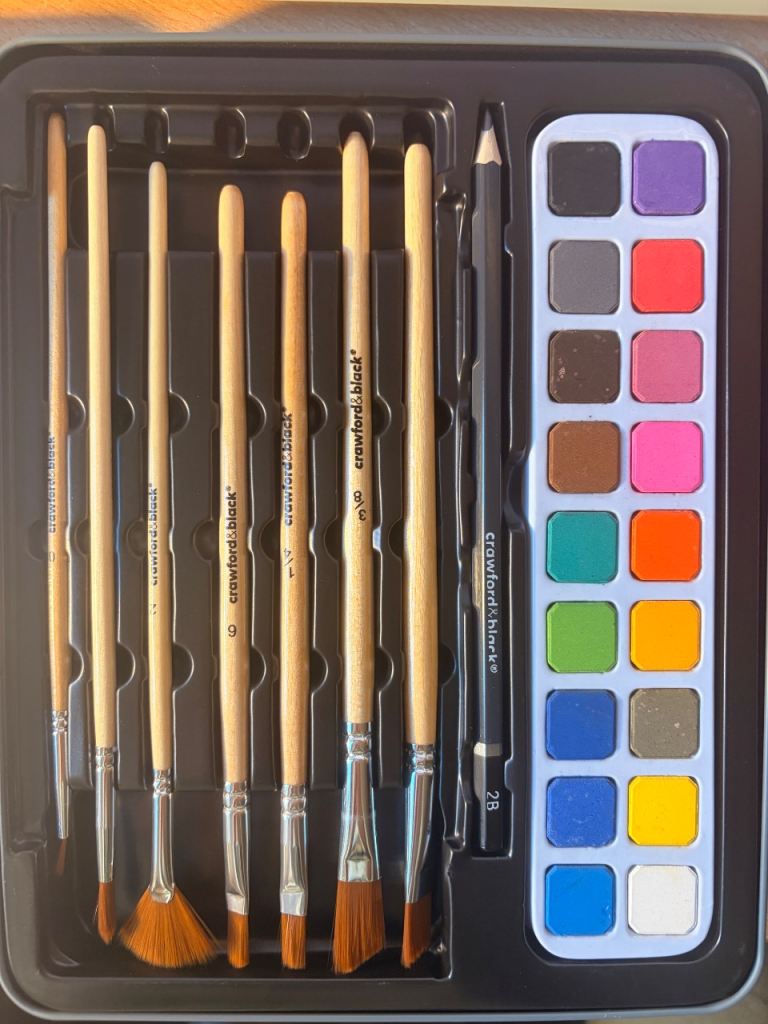 Unused Crawford & Black Watercolour Travel Set