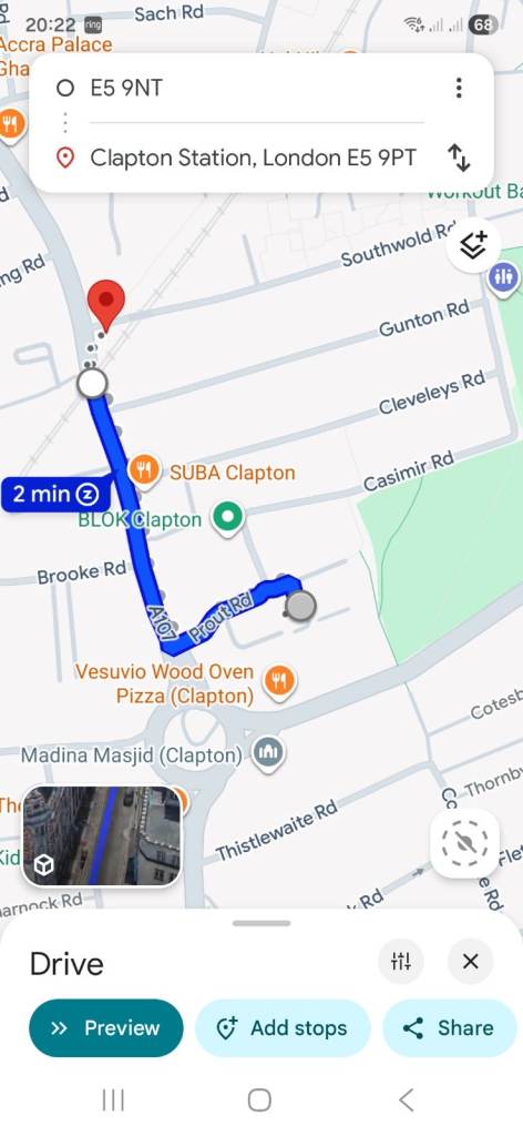 1 bedroom flats.  1 minutes away from clapton Direct with landlord