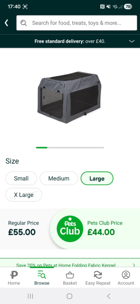 Dog Crate Large - Almost New 