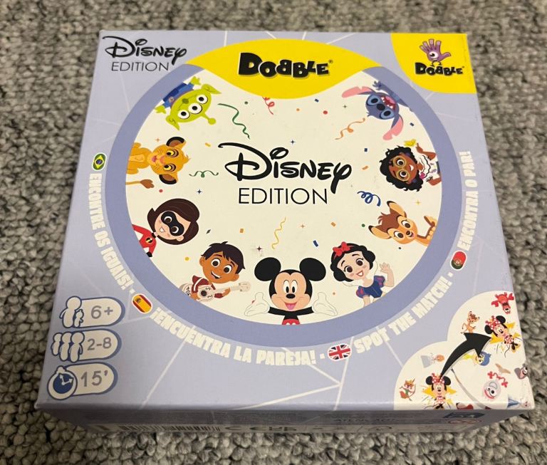 Zygomatic, Dobble Disney, Family Game, Card Game, 2-8 Players, from 6+ Years