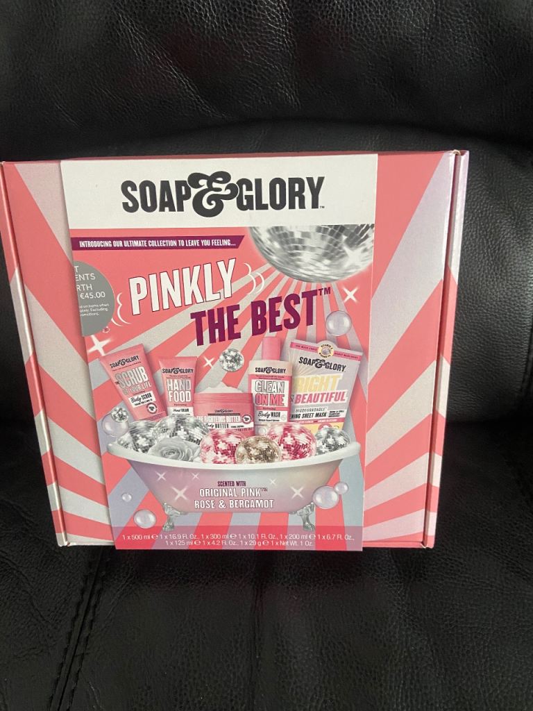 LADIES SOAP & GLORY PINKLY THE BEST NEW SEALED BOX OF 6 PRODUCTS GREAT PRESENT 