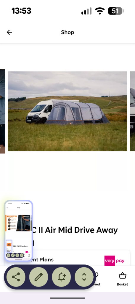 Vango Galli CC II Air Mid Drive Away Awning