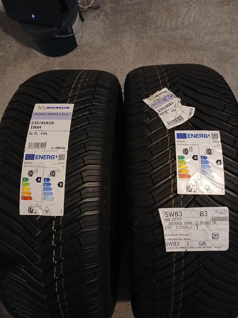 Michellin Cross Climate 2 tyres