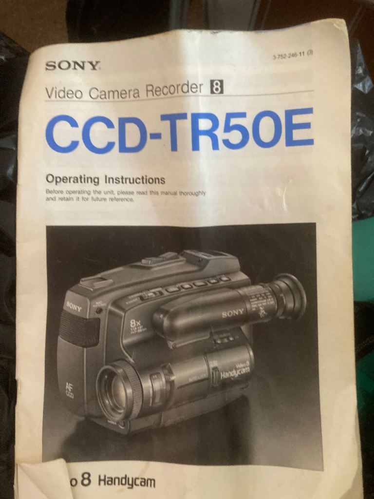 Sony CCD-TR50E Video Camera Recorder – Good Condition