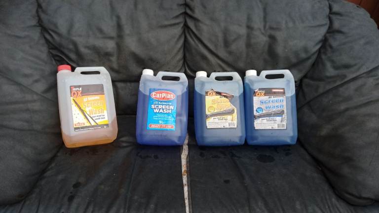 Car screen wash 3 new and 3/4 £15