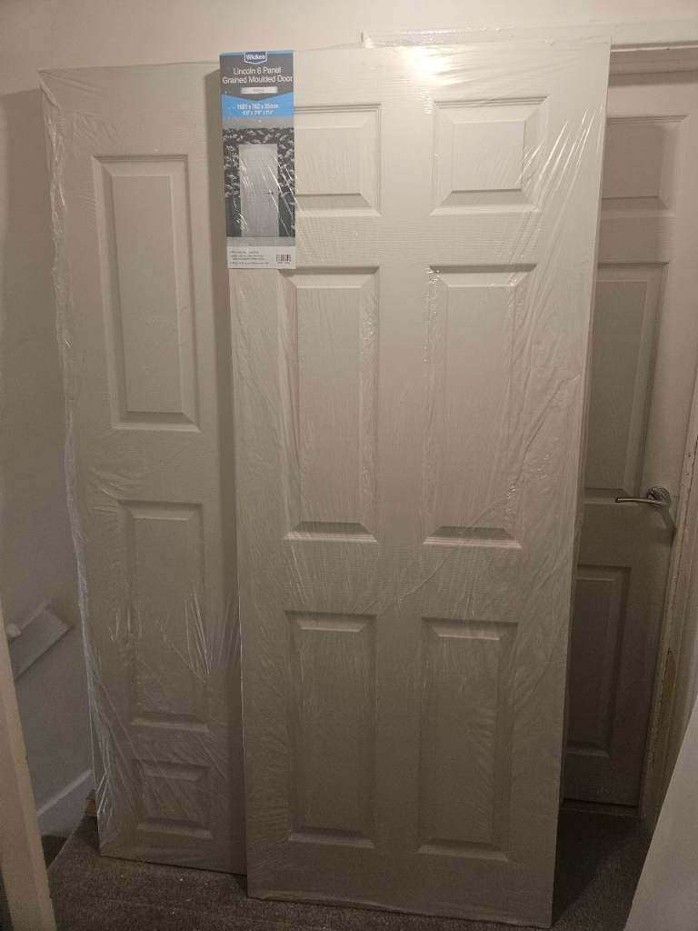 2x Wickes Lincoln 6 Panel Interior Door – New, Still Wrapped