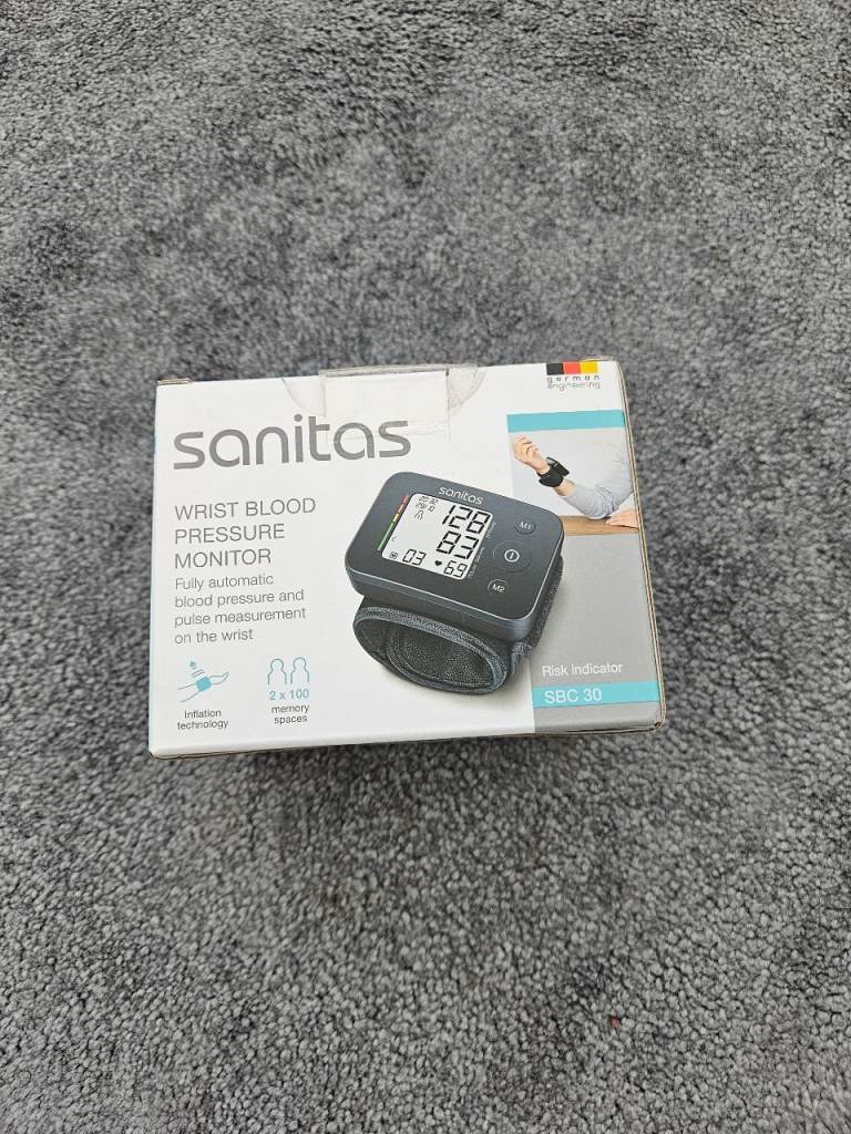 SANITAS Digital Wrist Blood Pressure Monitor SBC 30 Fully Automatic