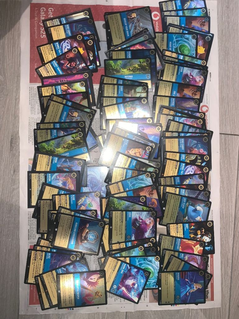 Lorcana cards- Sapphire (blue)