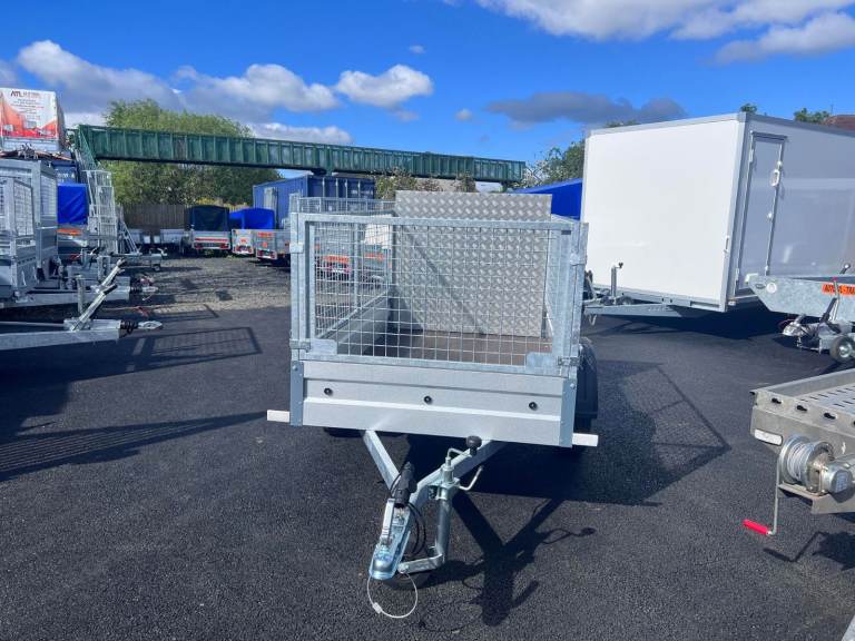 Brand New 6ft x 4ft Single Axle Trailer With 60CM Mesh and Ramp 750KG