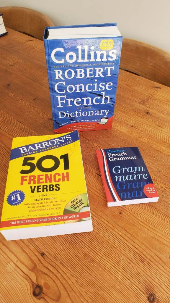 French Dictionary - Verbs & Grammar Books £10 The Lot