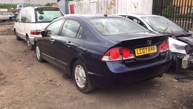 BREAKING HONDA CIVIC IMA HYBRID BLUE PARTS