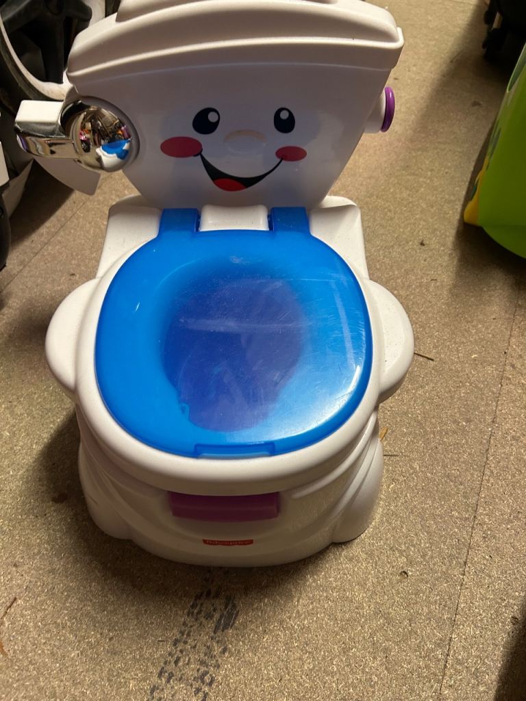 Fisher-Price My Potty Friend – White and Blue, Good Condition