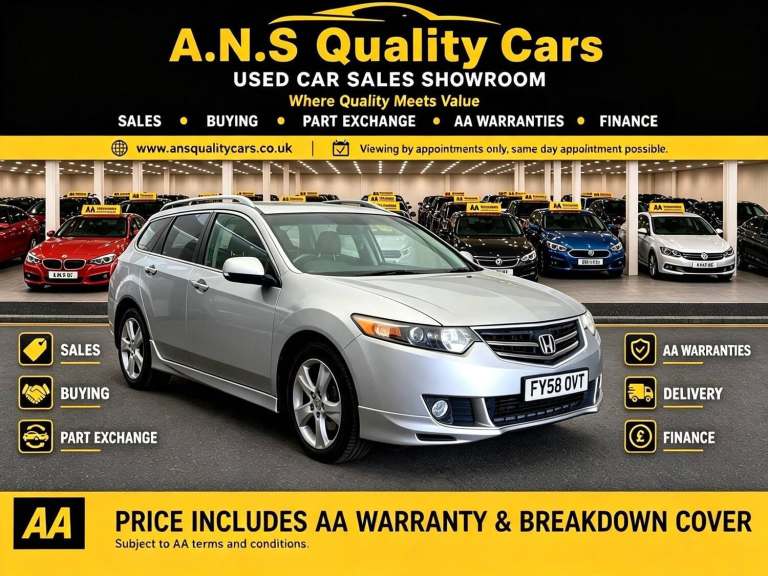 2008 Honda Accord 2.0 i-VTEC ES GT Tourer Auto Euro 5 5dr ESTATE Petrol Automatic