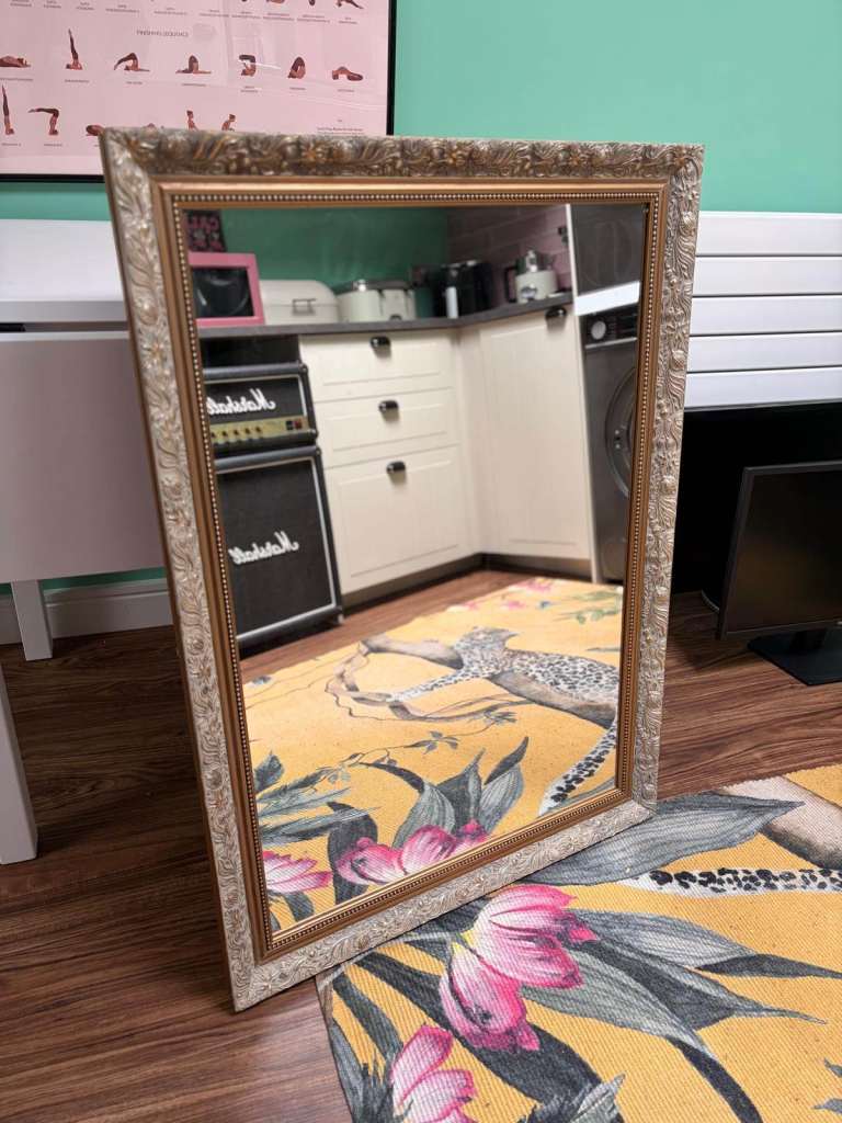 Gold-Framed Mirror