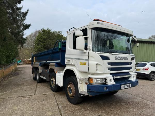 Scania P410 Steel Body Tipper 8x4