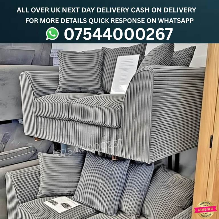 Comfort Fabric Sofa – New Condition | Delivery Can Be Arranged
