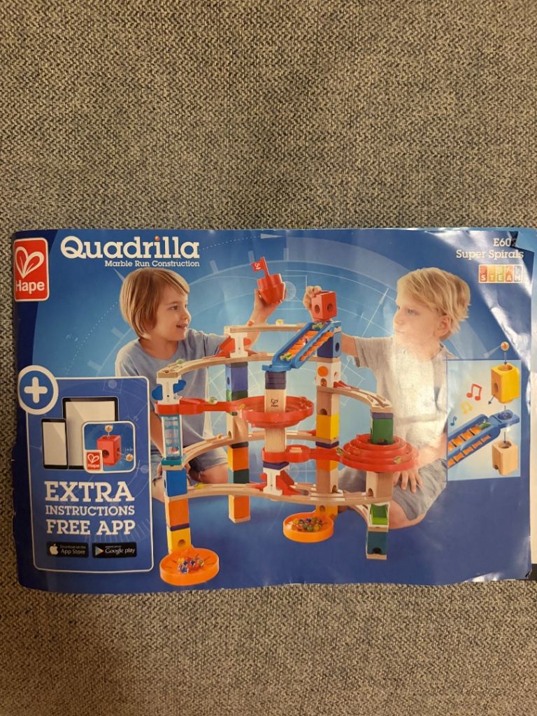 Hape Quadrilla Wooden Marble Run - Super Spirals Set (E6024) - Great Condition
