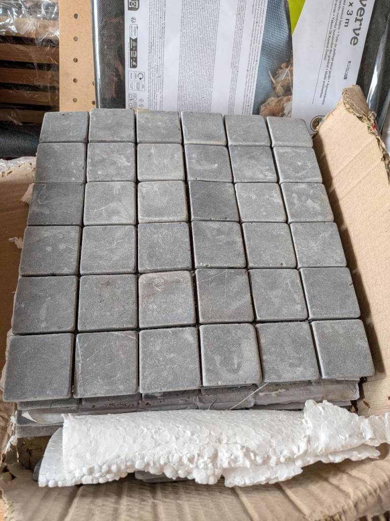 Grey Natural Stone Mosaic Tile Sheets