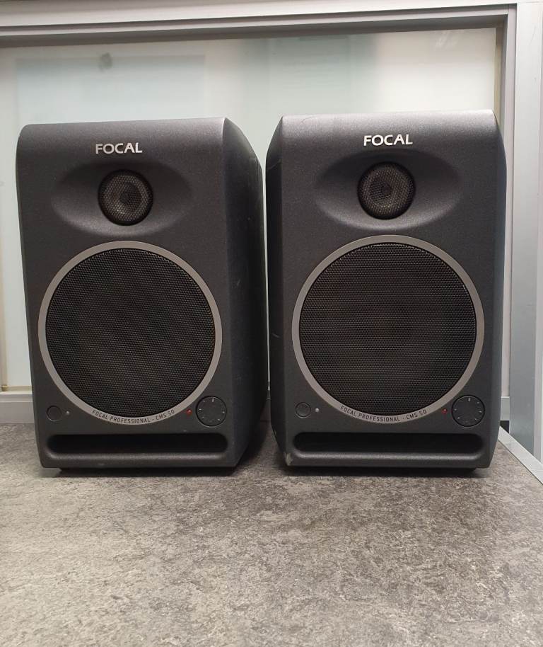 Focal CMS 50 Pair Of Active Studio Monitor Speakers W/ Leads 