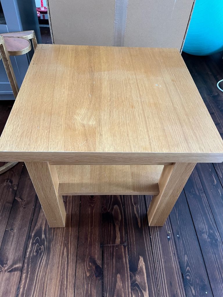 Coffee or side table oak effect 