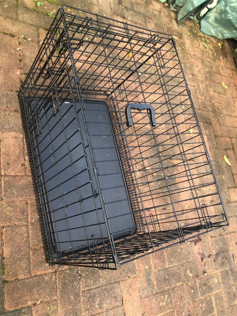 Dog pet cage metal folding 50x80cm