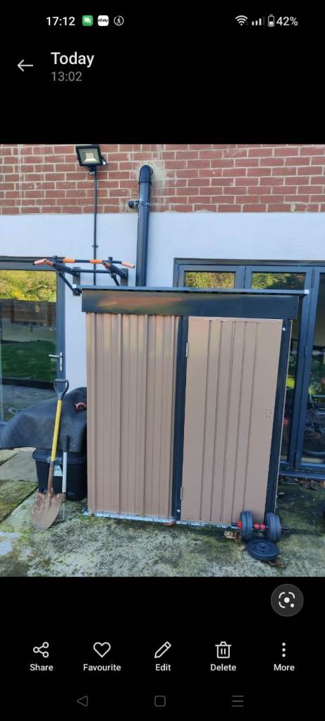 Brand new and boxed metal shed 