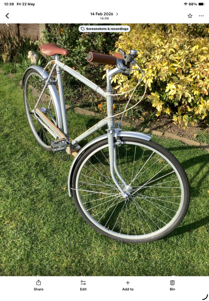 Vintage Raleigh Bicycle.