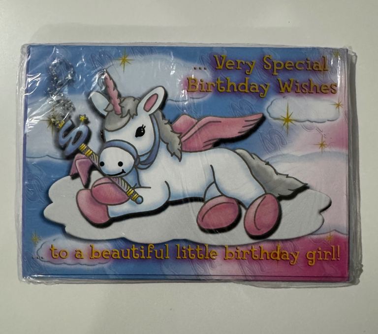 image for 5 Pack Unicorn Birthday Card With Envelopes