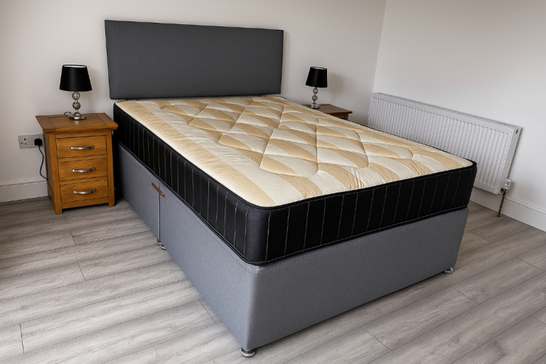 Christmas Sales Offer – Stylish Divan Bed with Storage Drawers and Memory Foam Mattress