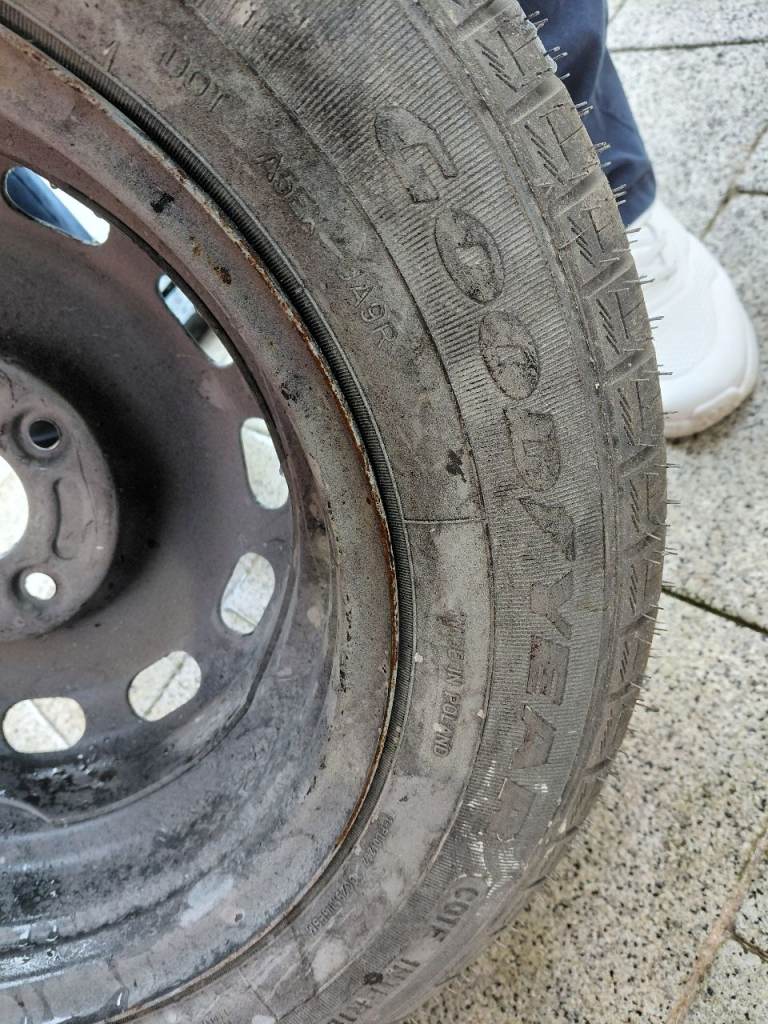  Spare Wheel , Brand New Goodyear Tyre 175/65R14, jack and Tow Eye.