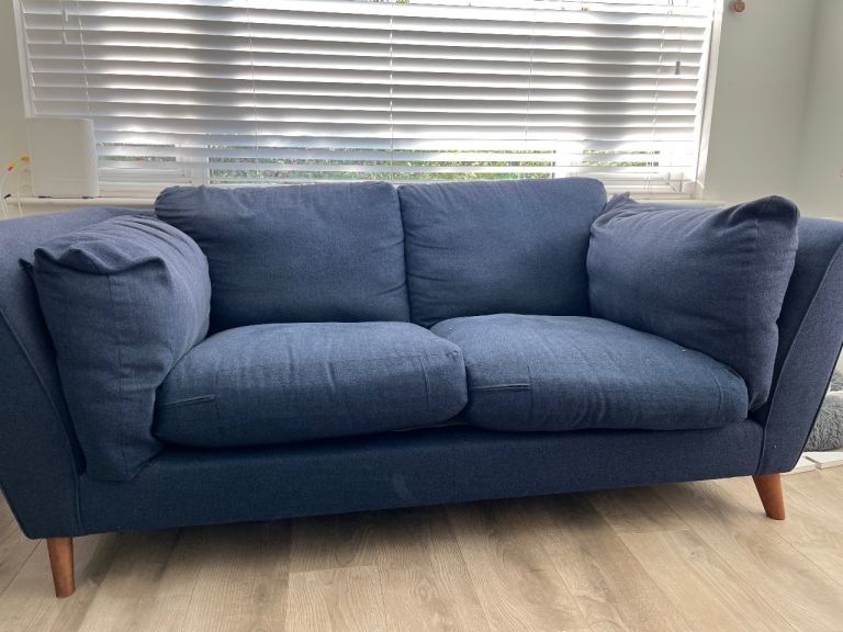 Blue Marks and Spencer sofa