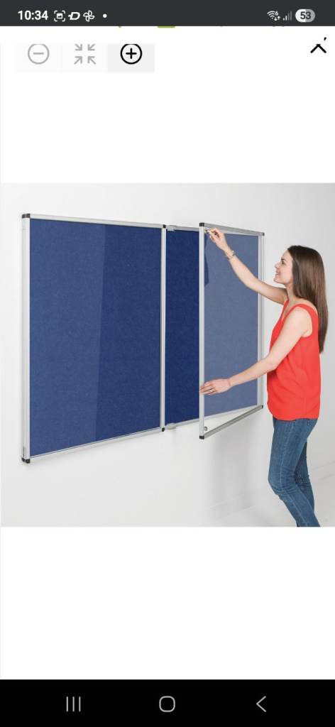 Lockable Noticeboard 6ft x 4ft x2 5ft x 4ft x2