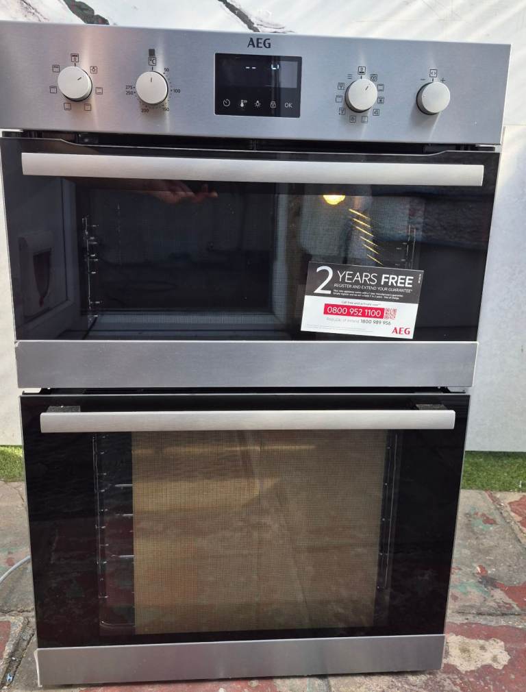 AEG 6000Serie SurroundCook multifunction double electric oven built-in stainless Steel 