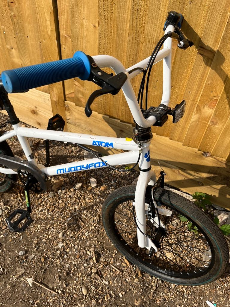 Muddyfox Atom BMX Bike – White, Fair Condition