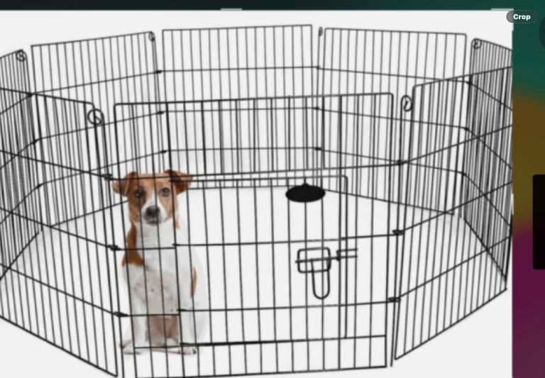 New in box pet enclosure, dogs, rabbits etc indoor or outdoor, metal, adaptable, easy sup and down