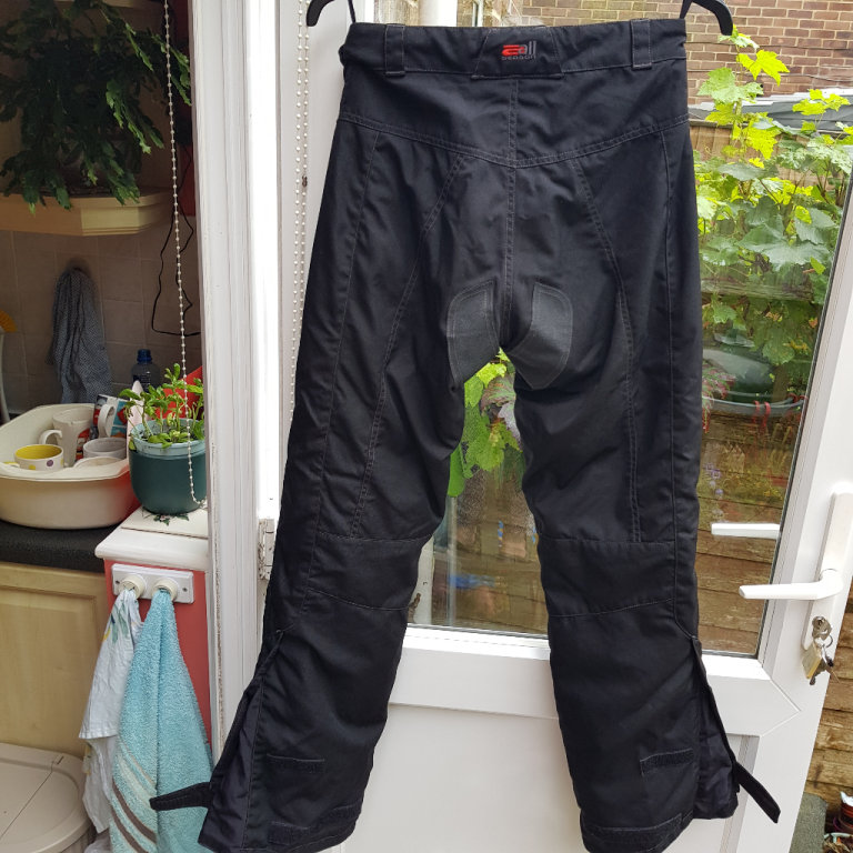 Hein Gericke black motorcycle trousers 