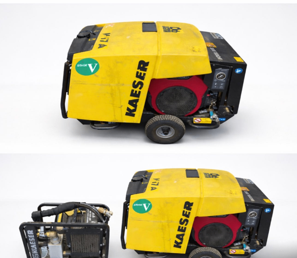 Kaeser M17 air compressor and aftercooler