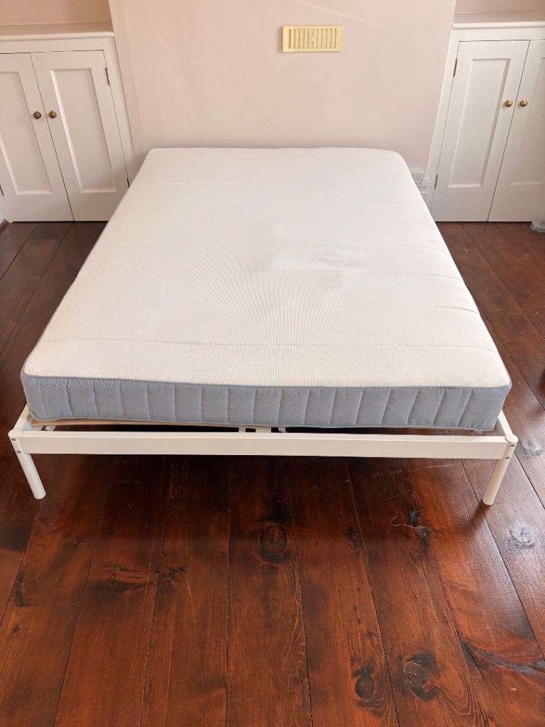 Double bed and mattress