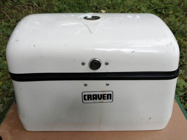 Retro Classic Craven Motorcycle Top Box - Good / Useable Condition