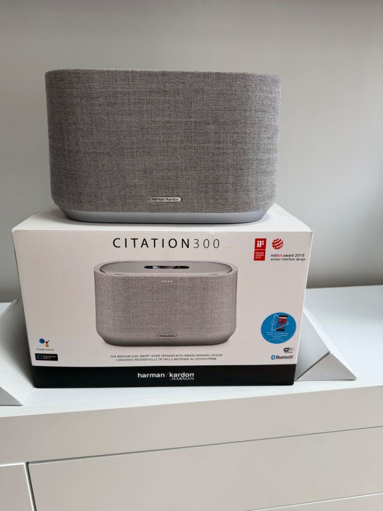 Harman Kardon Citation 300 Smart Speaker – Grey, Good Condition