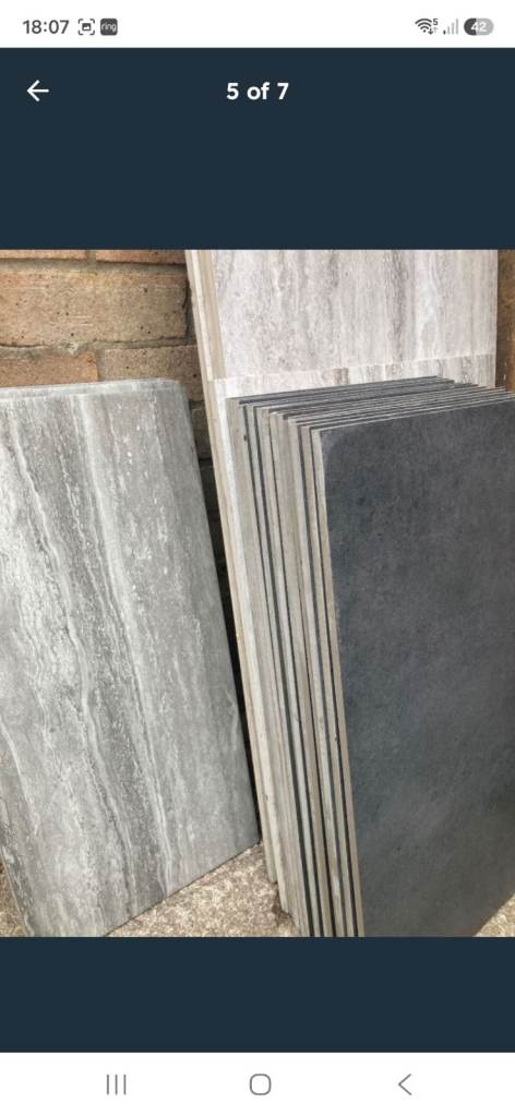 New Grey Ceramic Floor Tiles - Two Styles Available