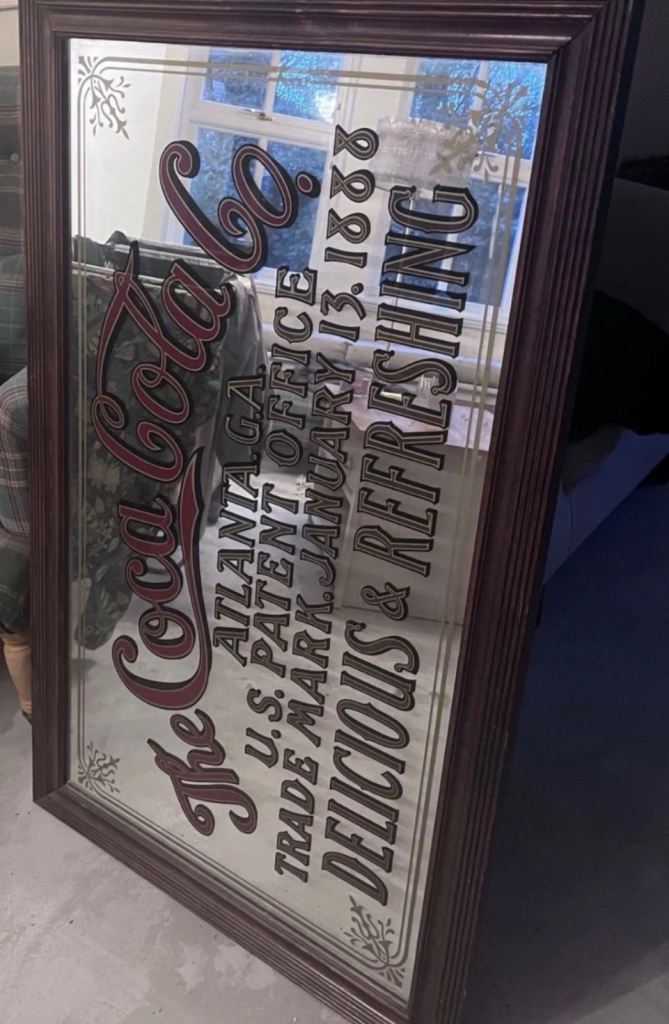 vintage Coca-Cola mirror sign