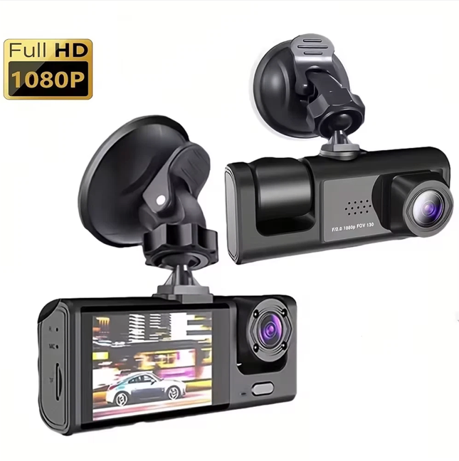 Dash Cam W/ IR Night Vision Loop Recording & 2" IPS Screen 1080P