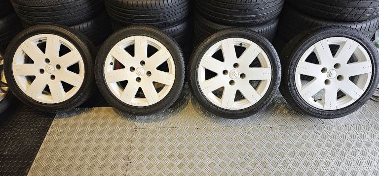 Citroen Genuine 16 alloy wheels + 4 x tyres 195 45 16 All Seasons