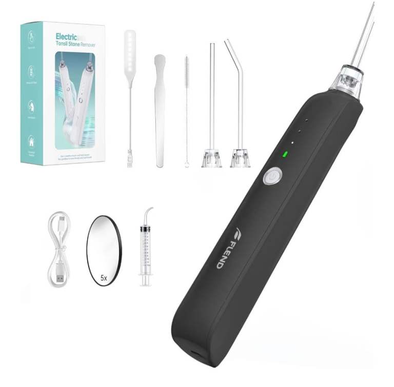 Electric Tonsil Stone Remover, Vacuum Tonsil Stone Removal Kit,3 Suction levels